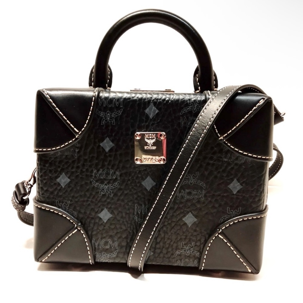 MCM Visetos Leather Berlin 3-Way Bag